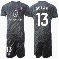 Fotbalové Dres Atletico Madrid Jan Oblak #13 Brankářské Dětské Domácí 2024-25 Krátký Rukáv (+ trenýrky)